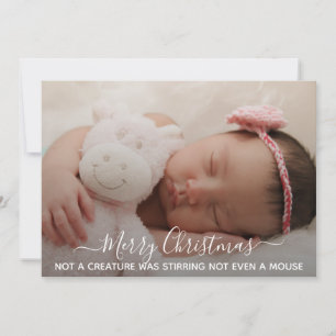 Foto von schlafendem Baby Weihnachtsphrase