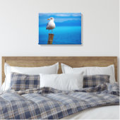 Foto von Seagull Vogel stehend Leinwanddruck (Insitu (Schlafzimmer))