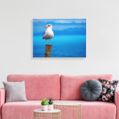 Foto von Seagull Vogel stehend Leinwanddruck (Insitu (Wohnzimmer))