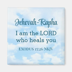 Foto von Sky bin ich der Herr, der Bibelverse heil Magnet