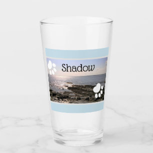 Foto von Sky- und Sea Paw-Prints Name des Hundes h Glas