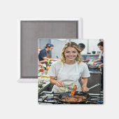 Foto von Speckkochen anpassen Magnet (Vorderseite/Rückseite)