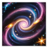 Foto von Sternen und Galaxien verschiedener Farben (Vorne)