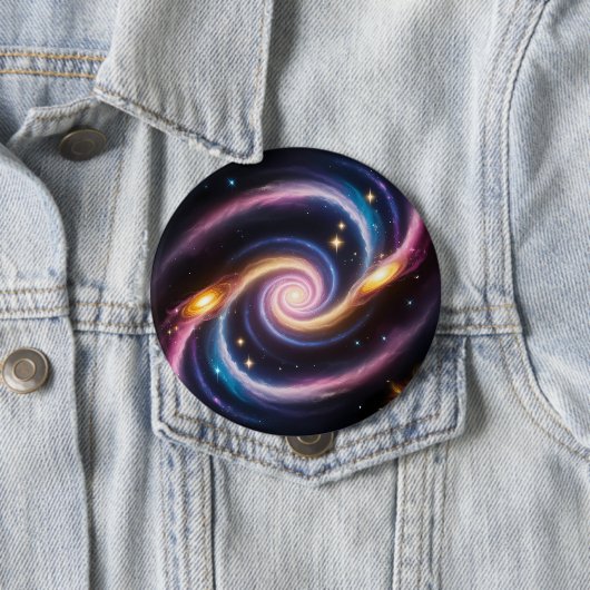 Foto von Sternen und Galaxien verschiedener Farben Button (Beispiel)