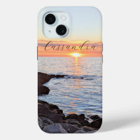 Foto von Sun und Ocean Goldener Sonnenuntergang