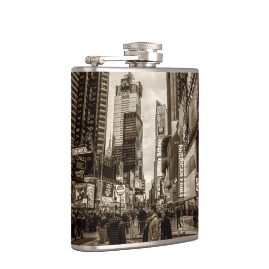 Foto von Times Square in New York City Flachmann (Rechts)