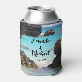 Foto von Tropical Island Coast & Sea Wedding Dosenkühler