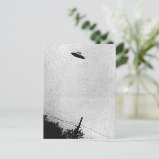 Foto von UFO über Passaic, New Jersey 1952 Postkarte (Stehend Vorderseite)