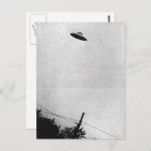 Foto von UFO über Passaic, New Jersey 1952 Postkarte (Vorne/Hinten)