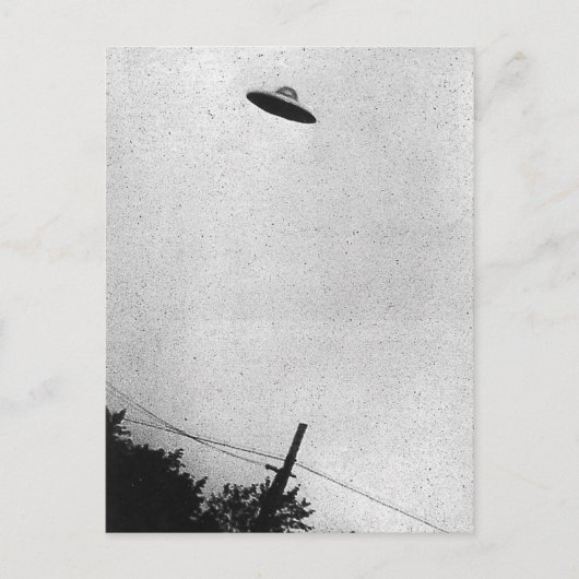 Foto von UFO über Passaic, New Jersey 1952 Postkarte (Vorderseite)