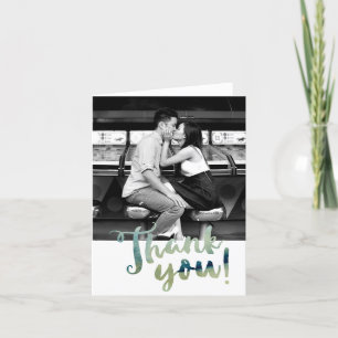 Foto von Watercolor Thank You Folding Card Dankeskarte