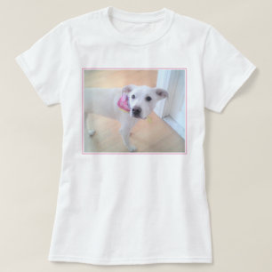 Foto von Welpen Hund mit süßem Gesichtsausdruck T-Shirt