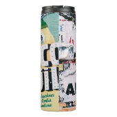 Foto von zerrissenen Papieren schließen Thermosbecher (Rückseite)