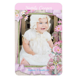 FOTO-VORLAGE Baby-Taufen-Bestätigung kundenspezifi Magnet