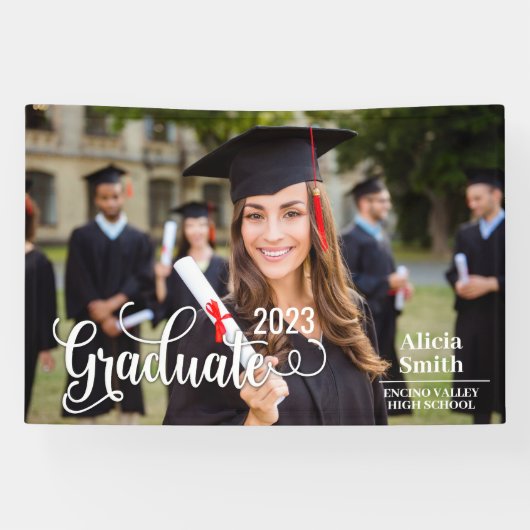 Foto-Vorlage für die Graduierung von Hochschulabso Banner (Horizontal)
