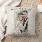 Foto-Vorlage für immer und immer Hochzeit Kissen (Decke)