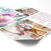 FOTO-Vorlage für rustikale violette Blumen Fotodruck (Ecke)