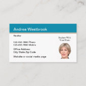 Foto-Vorlagen für Echtzeit-Visitenkarten Visitenkarte (Vorderseite)