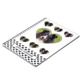 Foto-Vorlagen und Pasten & Text in Herz-Form Notizblock (Linke Seite)