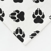 Foto-Vorlagen und Pfoten & Name für Heart Shape Fleecedecke (Ecke)