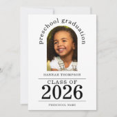 Foto-Vorschulabschluss 2025 Ankündigung (Vorderseite)