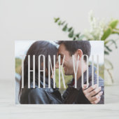 Foto W/ Empire Letters - Vielen Dank, dass Sie ein Dankeskarte (Stehend Vorderseite)