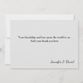 Foto W/ Empire Letters - Vielen Dank, dass Sie ein Dankeskarte (Rückseite)