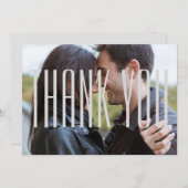 Foto W/ Empire Letters - Vielen Dank, dass Sie ein Dankeskarte (Vorne/Hinten)