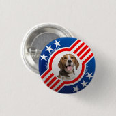 Foto-Wahlbeobachter Personalisiert Button (Vorne & Hinten)