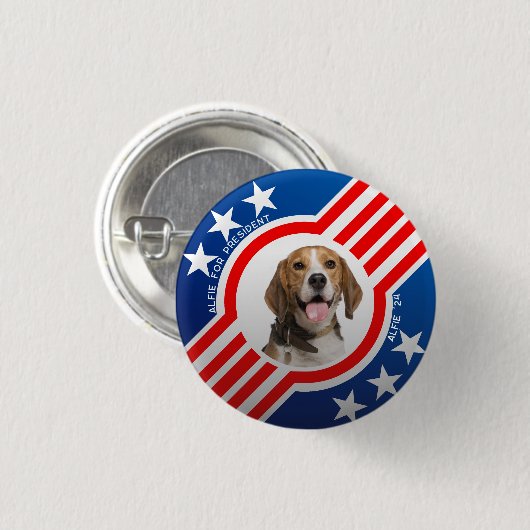 Foto-Wahlbeobachter Personalisiert Button (Vorne & Hinten)