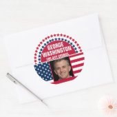 Foto-Wahlkampf-Klassik-Rund-Aufkleber Runder Aufkleber (Umschlag)