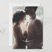 Foto Wappen Monogram Classic Schwarz/Weiß Save The Date (Rückseite)