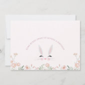 Foto Warme Wildblumen Einige sonnige 1. Geburtstag Einladung (Rückseite)