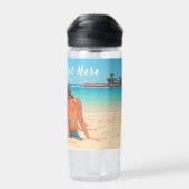 Foto Wasser Flasche Ihre Fotos und Text (Rückseite)