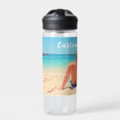Foto Wasser Flasche Ihre Fotos und Text (Vorderseite)