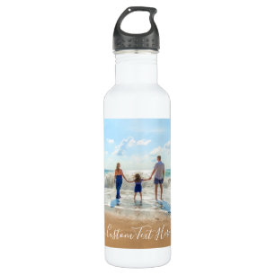Foto Wasser Flasche Ihre Fotos und Text Edelstahlflasche