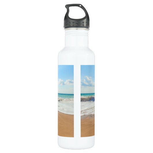 Foto Wasser Flasche Personalisiertes Geschenk anpa Edelstahlflasche (Rückseite)
