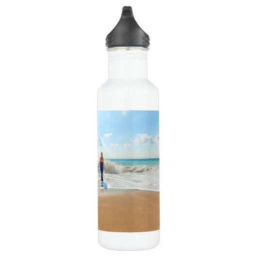Foto Wasser Flasche Personalisiertes Geschenk anpa Edelstahlflasche (Rechts)