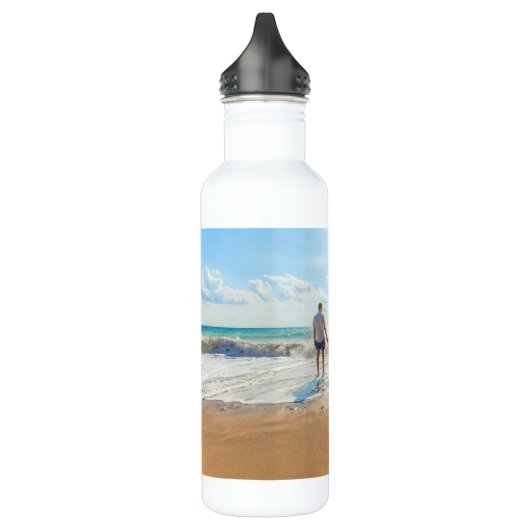 Foto Wasser Flasche Personalisiertes Geschenk anpa Edelstahlflasche (Links)