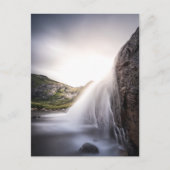 Foto Wasserfall Landschaft Feiertagspostkarte (Vorderseite)