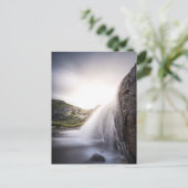 Foto Wasserfall Landschaft Feiertagspostkarte (Stehend Vorderseite)
