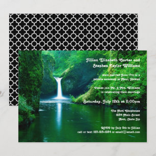Foto Wasserfall Landschaft - Hochzeitsankündigung Einladung
