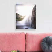 Foto Wasserfall Landschaft Leinwanddruck (Insitu (Wohnzimmer))