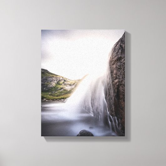 Foto Wasserfall Landschaft Leinwanddruck (Vorderseite)