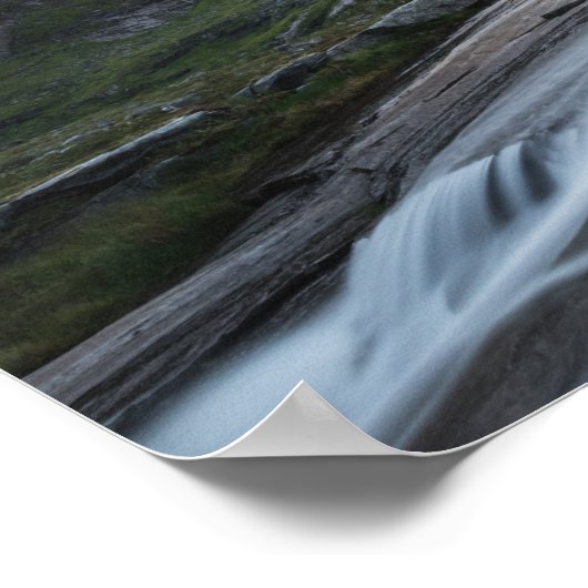 Foto Wasserfall Landschaft Poster (Ecke)