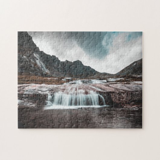 Foto Wasserfall Landschaft Puzzle (Horizontal)