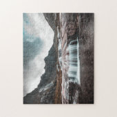Foto Wasserfall Landschaft Puzzle (Vertikal)