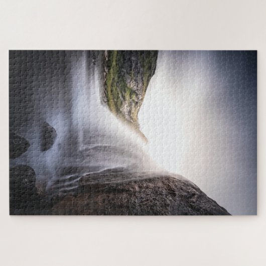 Foto Wasserfall Landschaft Puzzle (Horizontal)