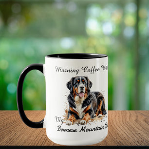 Foto Wasserfarbe Berner Hund Persönlich gestalten Tasse