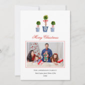 Foto Wasserfarbe Feiertagskarte (Vorderseite)